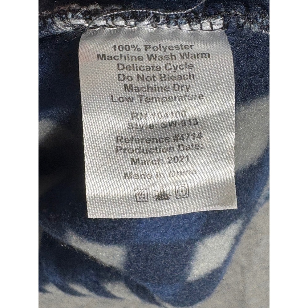 Gioberti‎ Men's Blue Plaid Full Zip Knit Sweater Jacket Size Large - Picture 6 of 10